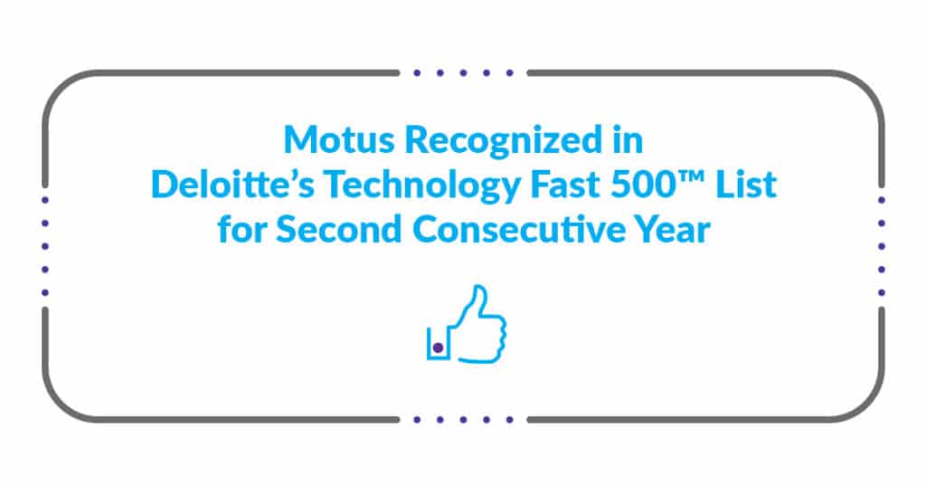 Motus Recognized in 2020 Fast 500