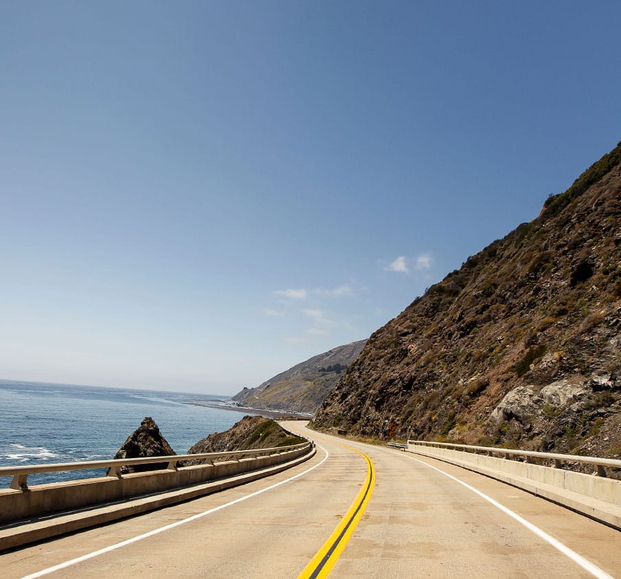 Cliffs overlooking water