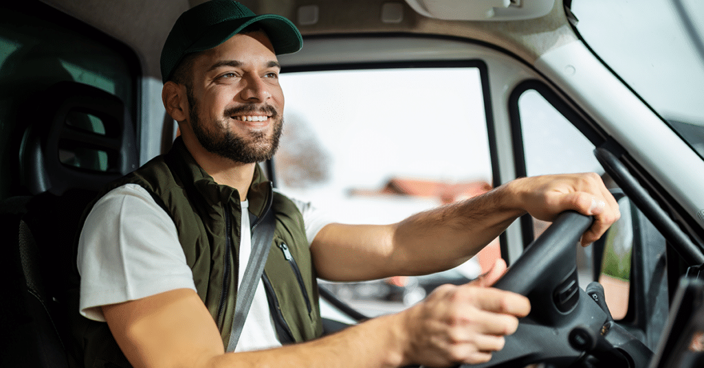 image of man driving a vehicle evoking fair personal-use chargeback